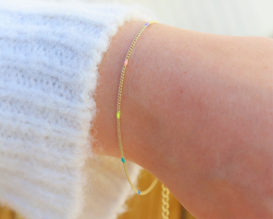 Regnbue armbånd