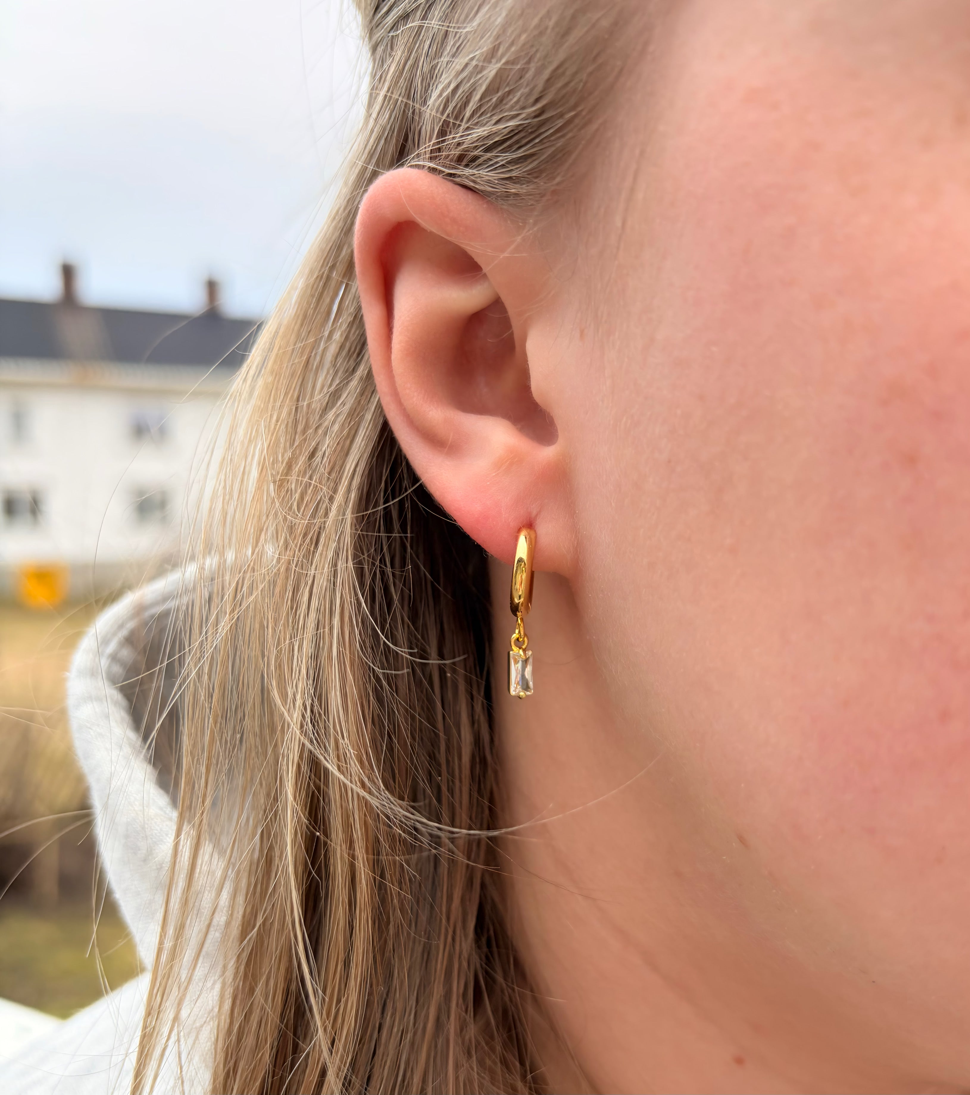 Dahlia hoops øredobber