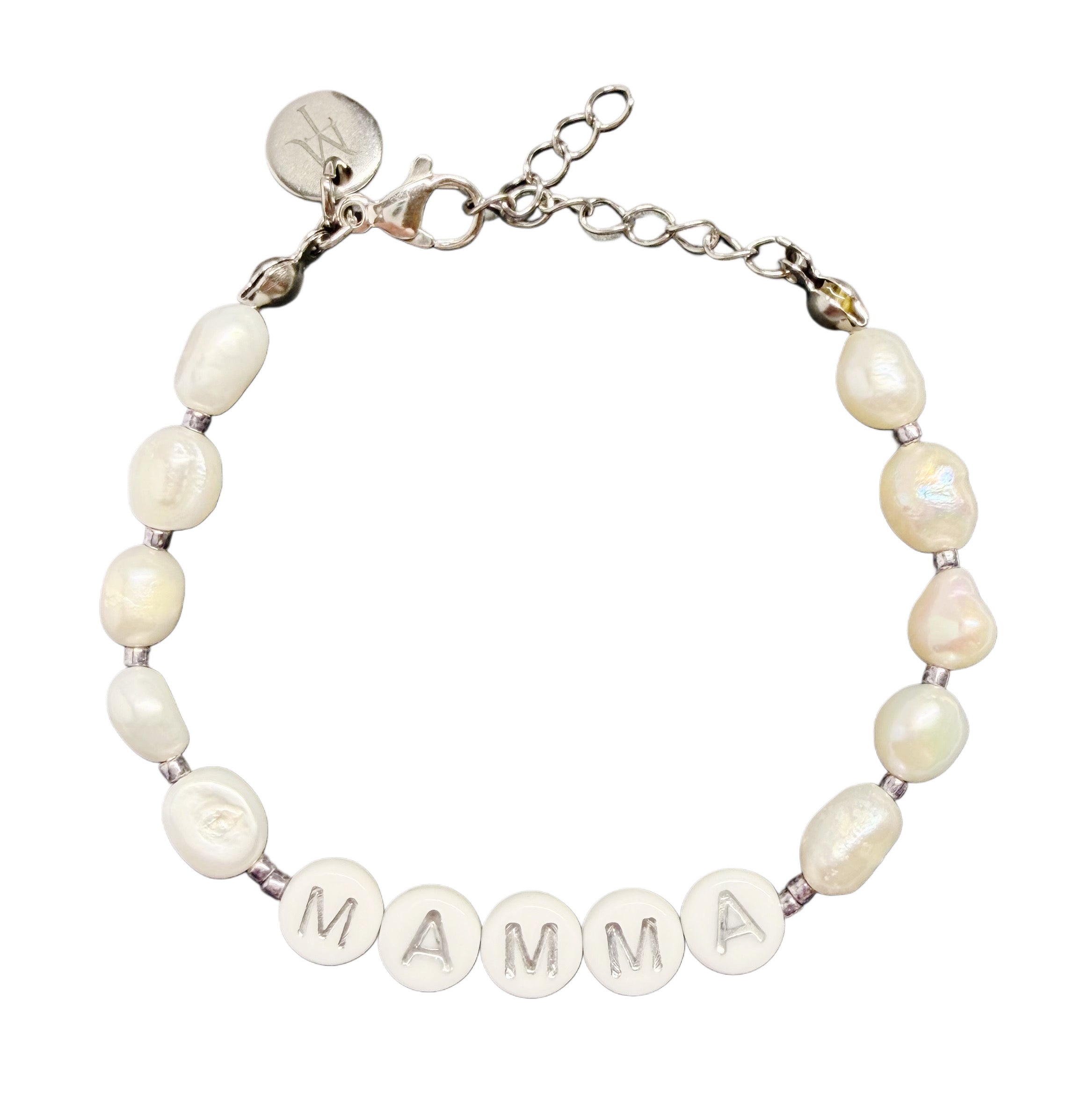 Valgfri tekst armbånd (gull/sølv) (lås med forlenger)