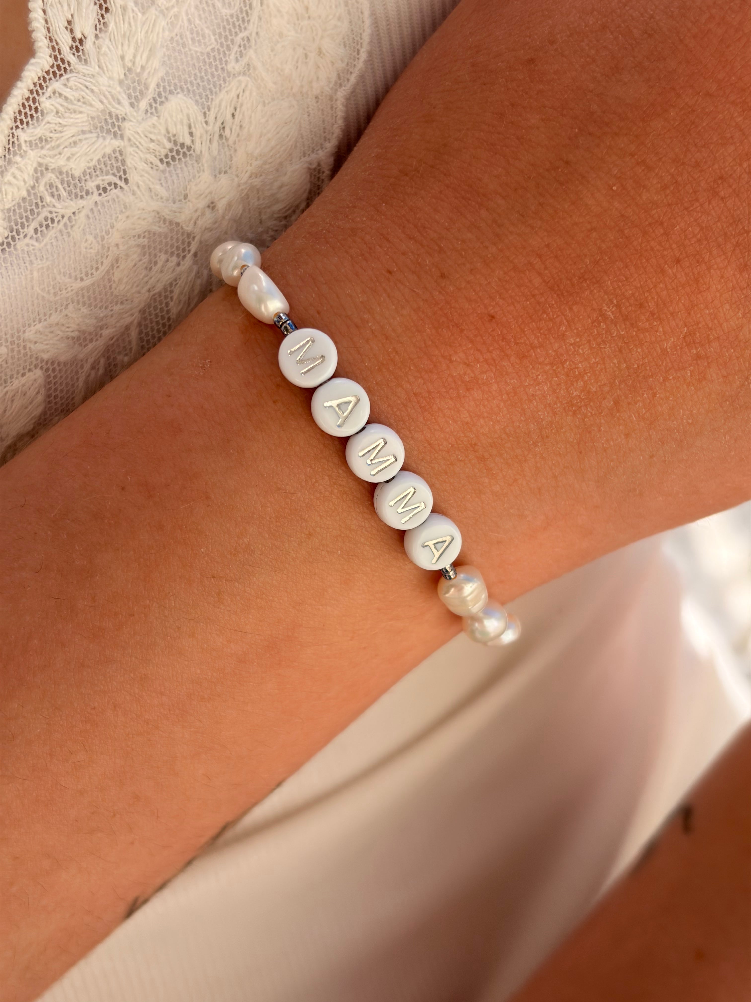Valgfri tekst armbånd (gull/sølv) (lås med forlenger)