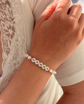 Valgfri tekst armbånd (gull/sølv) (lås med forlenger)