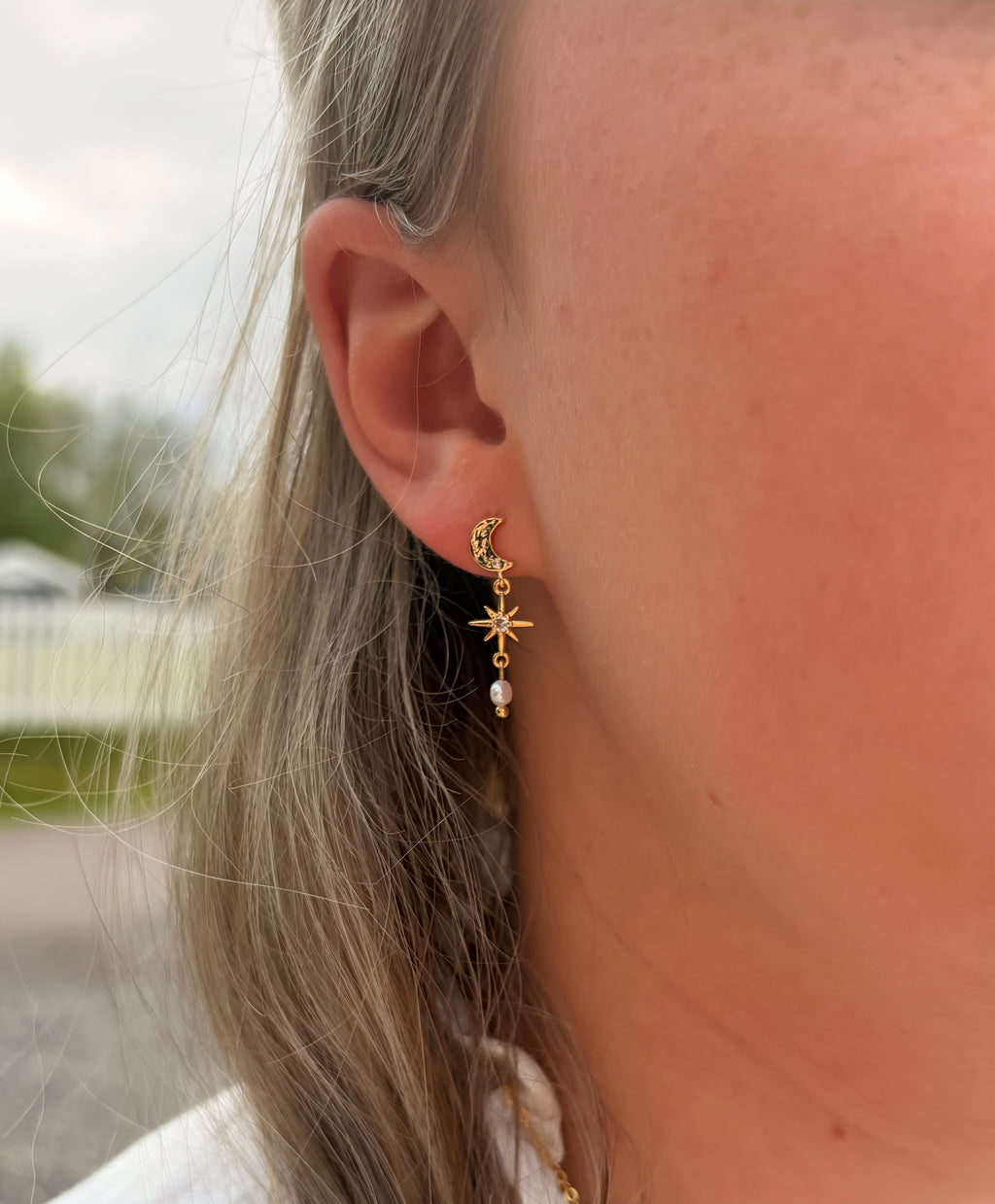 Moonlight øredobber (925 sterling sølv, nikkelfri)