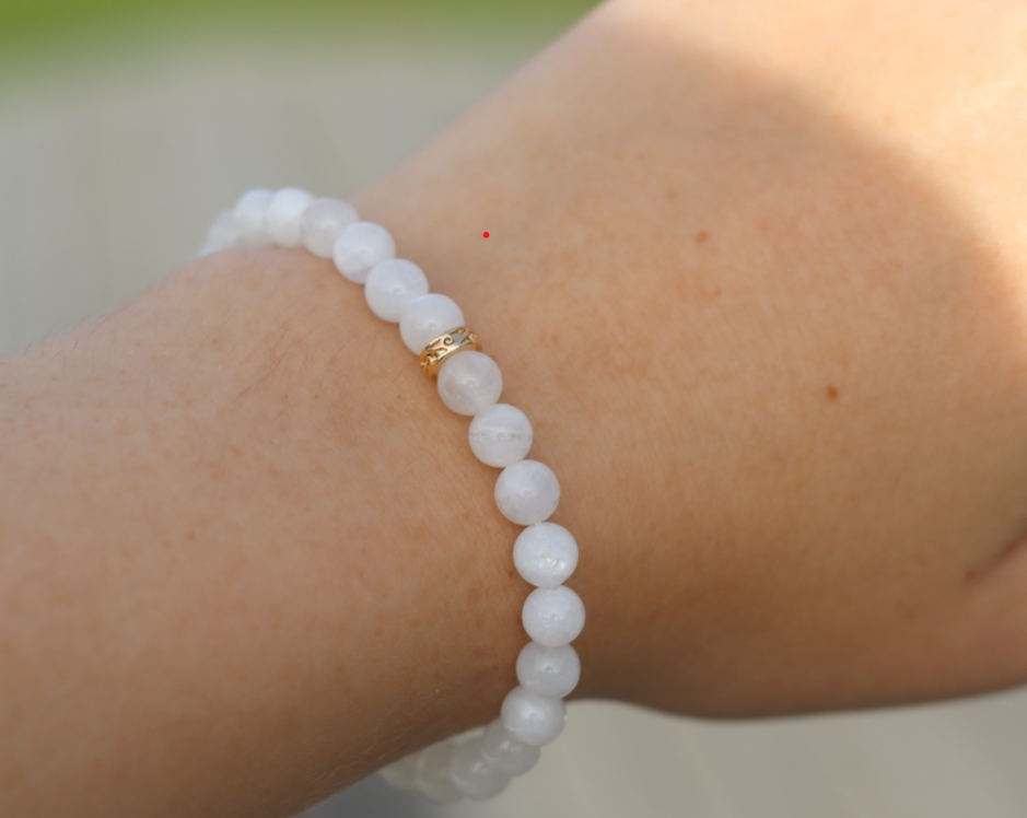 Moonstone armbånd (strikk)