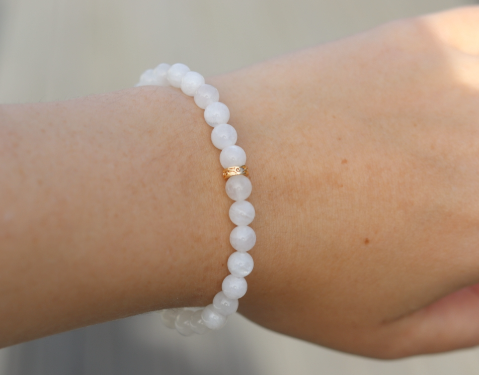Moonstone armbånd (strikk)